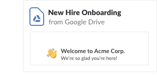 Neues Dokument für das Mitarbeiter-Onboarding von Google Drive geteilt